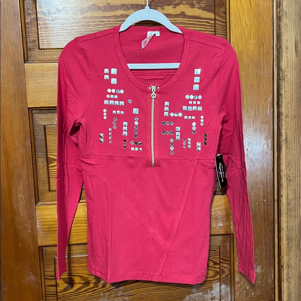 Pepe Jeans NWT Long Sleeved Tee Pink Size Large Style: Mallory